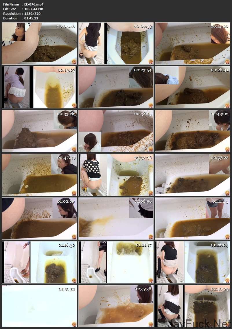 [EE-076] エボ・ビジュアル 盗覗4カメトイレ　下痢便放屁 Defecation Scat